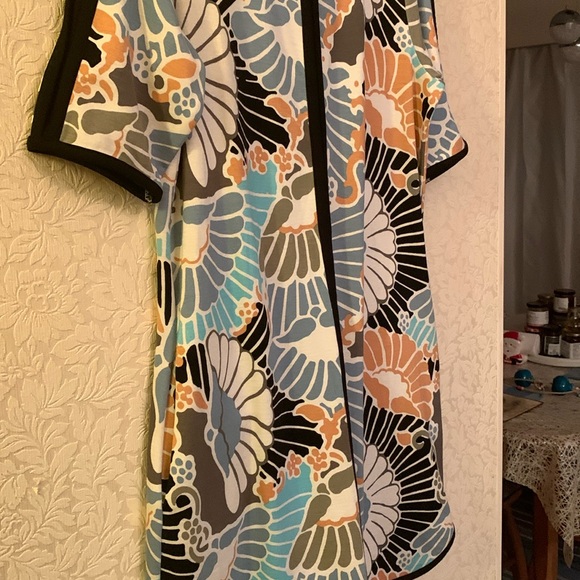 Rachel Roy Dress, black trimmed floral patterns, worn only once - Picture 1 of 6